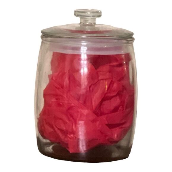 Halloween / Fall clear glass jack-o’-lantern canister  - Picture 3 of 3